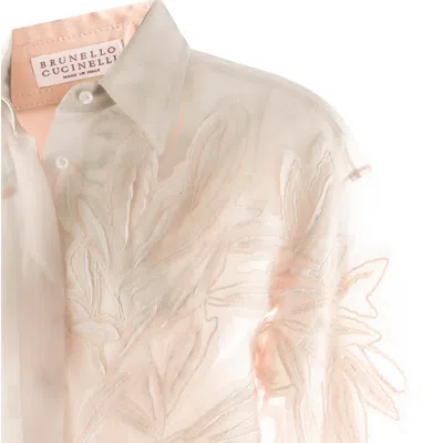 Brunello Cucinelli Shirts Light And Natural In Neutral