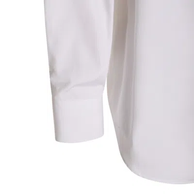 Alexander Mcqueen Embellished Collar Long Sleeves Shirt In White