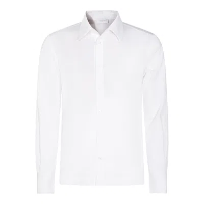 Malo Collared Shirt Button-down Long Sleeves In White
