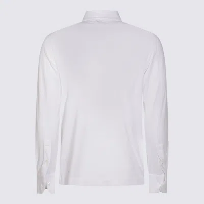 Malo Collared Shirt Button-down Long Sleeves In White