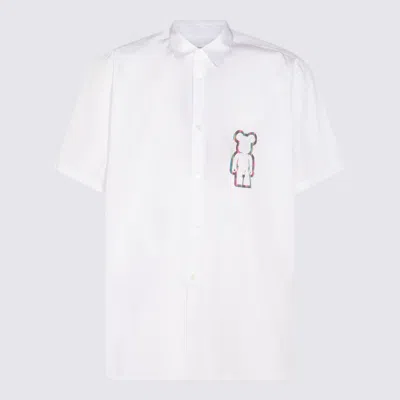 Comme Des Garçons Casual Shirt With Button-down Collar And Embroidered Detail In White