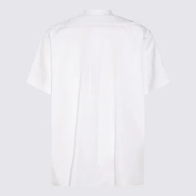 Comme Des Garçons Casual Shirt With Button-down Collar And Embroidered Detail In White
