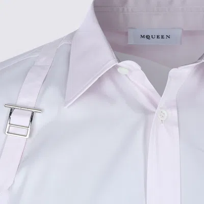 Alexander Mcqueen Casual Shirt With Button-down Collar And Buckle Detail In Yellow