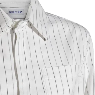 Burberry Shirts String/coal In Neutral