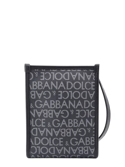 Dolce & Gabbana Shopping Shoulder Bag With All-over Logo Motif