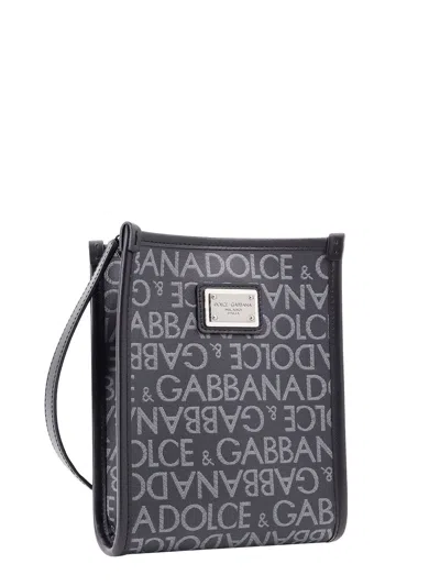 Dolce & Gabbana Shopping Shoulder Bag With All-over Logo Motif