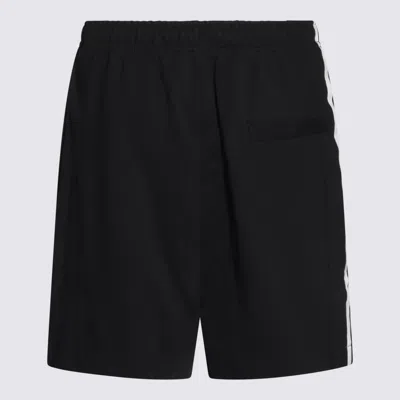 Y-3 Striped Waistband Shorts Back Pocket In Black