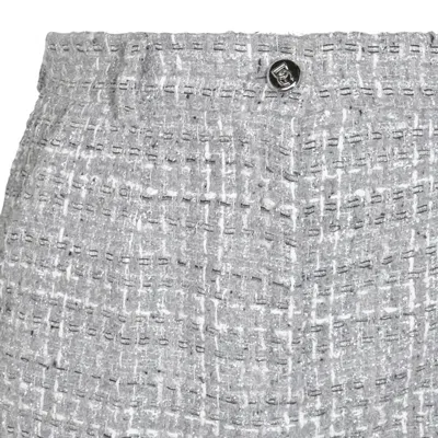 Dolce & Gabbana Grey Cotton Shorts In Gray