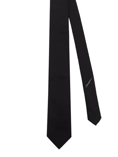 Dolce & Gabbana Silk Loop Jacquard Slim Tie