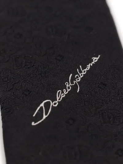 Dolce & Gabbana Silk Loop Jacquard Slim Tie