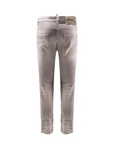 Dsquared2 Skater Jeans With Destroyed Effect In Neutral
