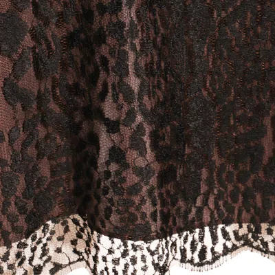 Tom Ford Black And Brown Skirt In Brown