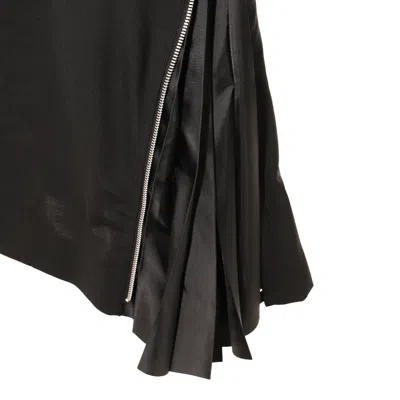 Sacai Suiting Mix Skirt In Black