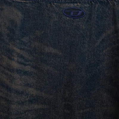 Diesel Skirts Blue And Green In Black