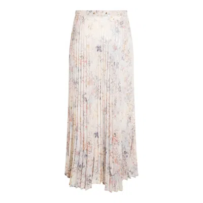 Golden Goose Skirts Pastel Flowers In Neutral