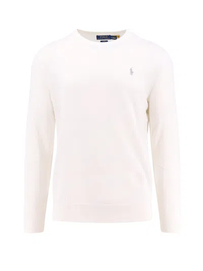 Polo Ralph Lauren Slim Fit Cotton Sweater In White