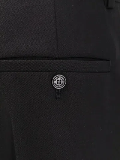 Balenciaga Straight-leg Tailored Trousers In Black