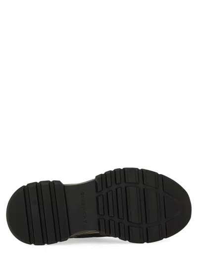 Givenchy Quilted Black Sneakers With Translucent Sole And Contrasting Laces In Black