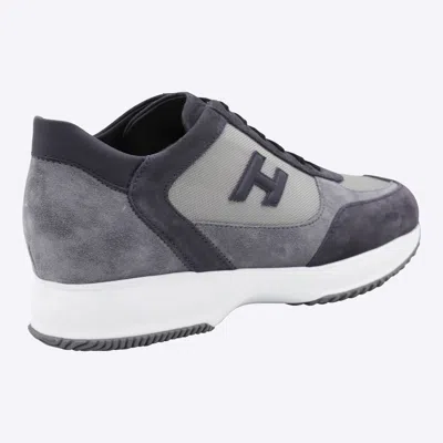 Hogan Low Top Sneakers With Suede And Mesh Panels In Multi