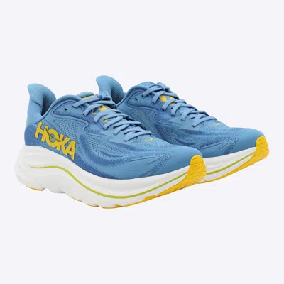 Hoka Clifton 10 Logo-print Sneakers In Blue