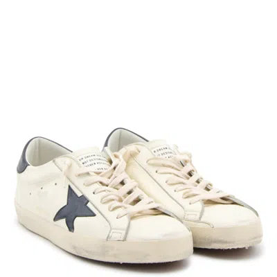 Golden Goose Superstar Sneakers In Beige Leather