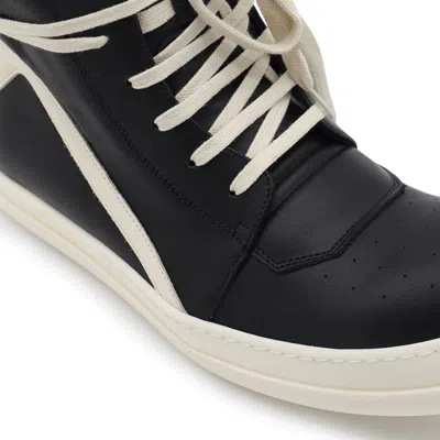 Rick Owens Geobasket Leather High-top Sneakers