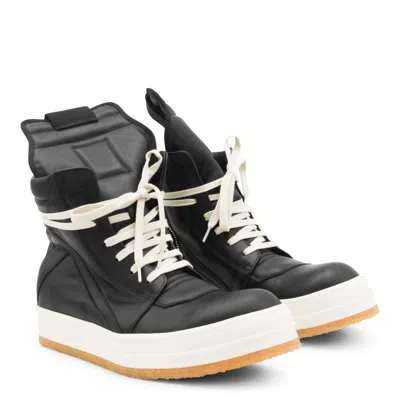 Rick Owens Geobasket Padded Leather High-top Sneakers