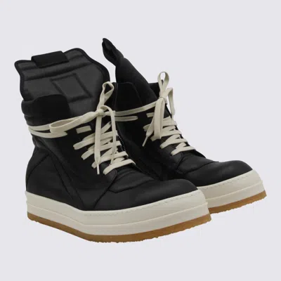 Rick Owens Creep Geobasket High-top Casual Shoes In Black