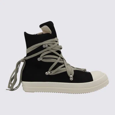 Rick Owens Drkshdw Megalace Overdyed Denim Sneakers