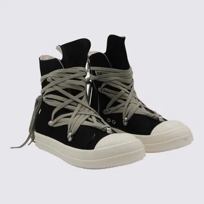 Rick Owens Drkshdw Megalace Overdyed Denim Sneakers
