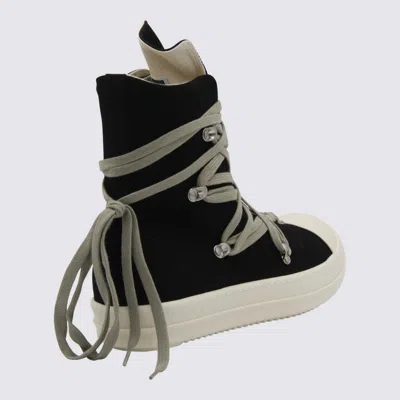 Rick Owens Drkshdw Megalace Overdyed Denim Sneakers
