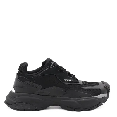 Versace Chunky Sole Mesh Panels Sneakers