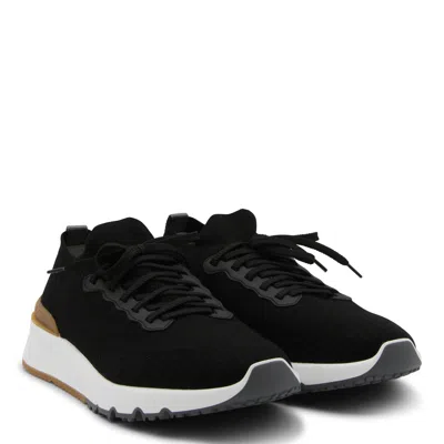 Brunello Cucinelli Sneakers Blacks And Greys In Black