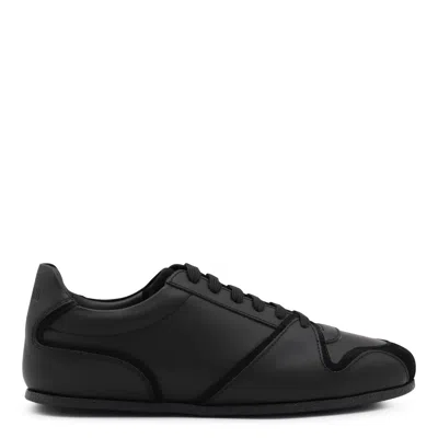 Moschino Low Top Sneakers Rubber Sole In Black