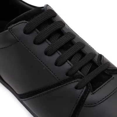 Moschino Low Top Sneakers Rubber Sole In Black