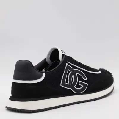 Dolce & Gabbana Dg Cushion Lace-detailed Suede Sneakers
