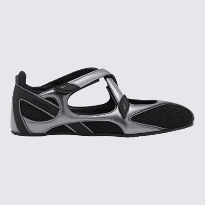 Attico Modern Flat Shoes With Cross-strap Detail In Black