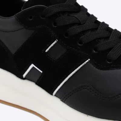 Hogan H641 Black Leather Sneakers