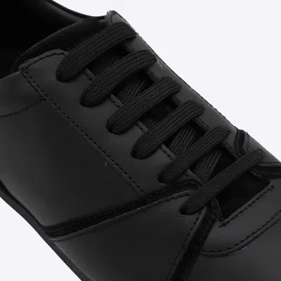 Moschino Low Top Sneakers Rubber Sole In Black