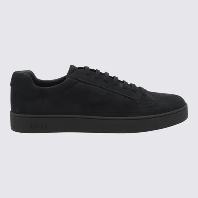 Church's Low Top Suede Finish Rubber Sole Sneakers In Black