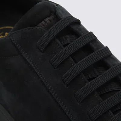 Church's Low Top Suede Finish Rubber Sole Sneakers In Black