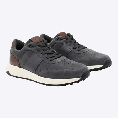 Tod's Contemporary Grey Sneakers With Suede And Leather Accents In Gray