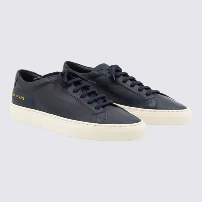 Common Projects Mens Black White Achilles Low Number-print Suede Low-top Trainers