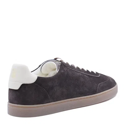 Brunello Cucinelli Suede Sneakers In Gray