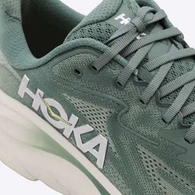 Hoka Clifton 10 Logo-print Sneakers In Green