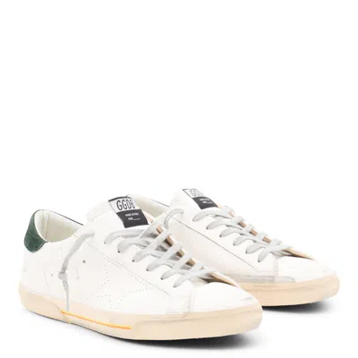 Golden Goose Super Star Leather Upper Toe And Tongue Suede Heel Sneakers Grey In Neutral