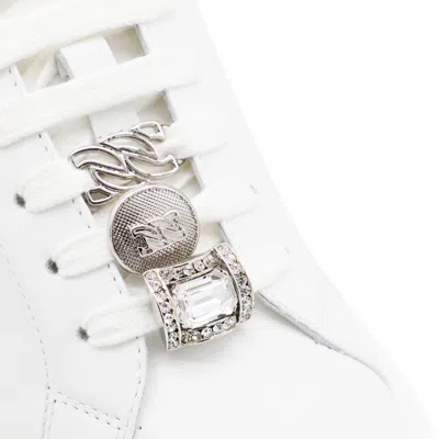 Casadei Low Top Sneakers Platform Sole In White