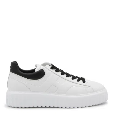 Hogan Low-top H-stripes Leather Sneakers In White