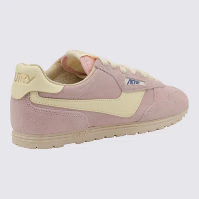Autry Suede Sneakers With Round Toe And Imperfections