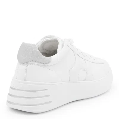 Hogan White Sneakers With Chunky Platform Sole